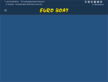Tablet Screenshot of euroboat-turkey.com